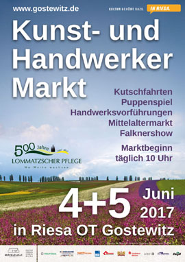 Kunst- und Handwerkermarkt Gostewitz 2018
